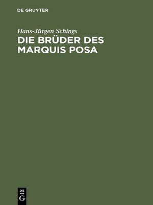 cover image of Die Brüder des Marquis Posa